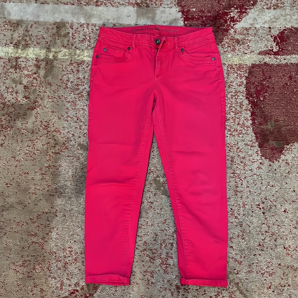 Vera Wang skinny ankle jeans